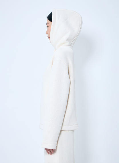 Max Mara Women Logo Embroidery Hooded Sweatshirt by Luosophy