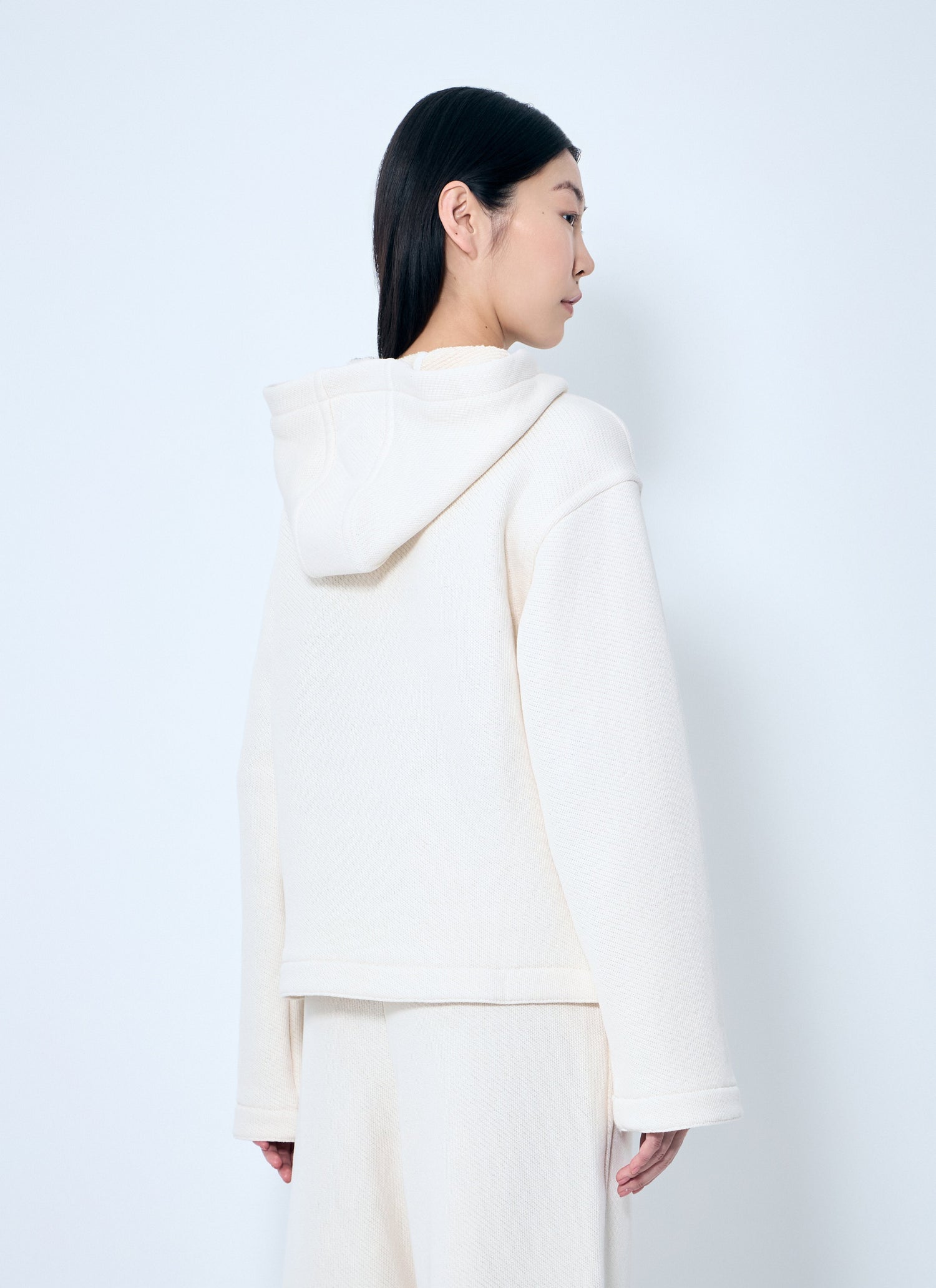 Max Mara Women Logo Embroidery Hooded Sweatshirt by Luosophy
