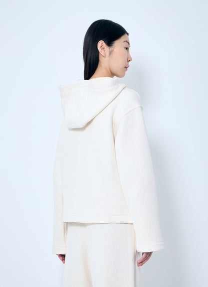 Max Mara Women Logo Embroidery Hooded Sweatshirt by Luosophy