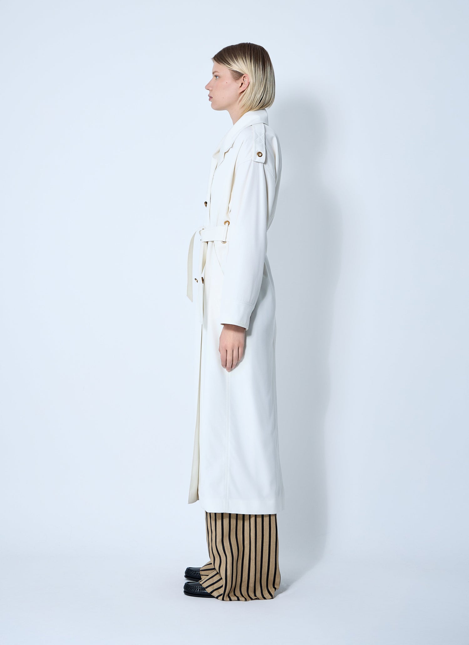 Max Mara Women Water-Repellent Garbardine Trench Coach by Luosophy