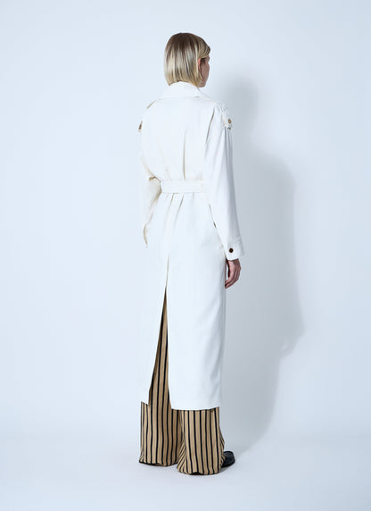 Max Mara Women Water-Repellent Garbardine Trench Coach by Luosophy