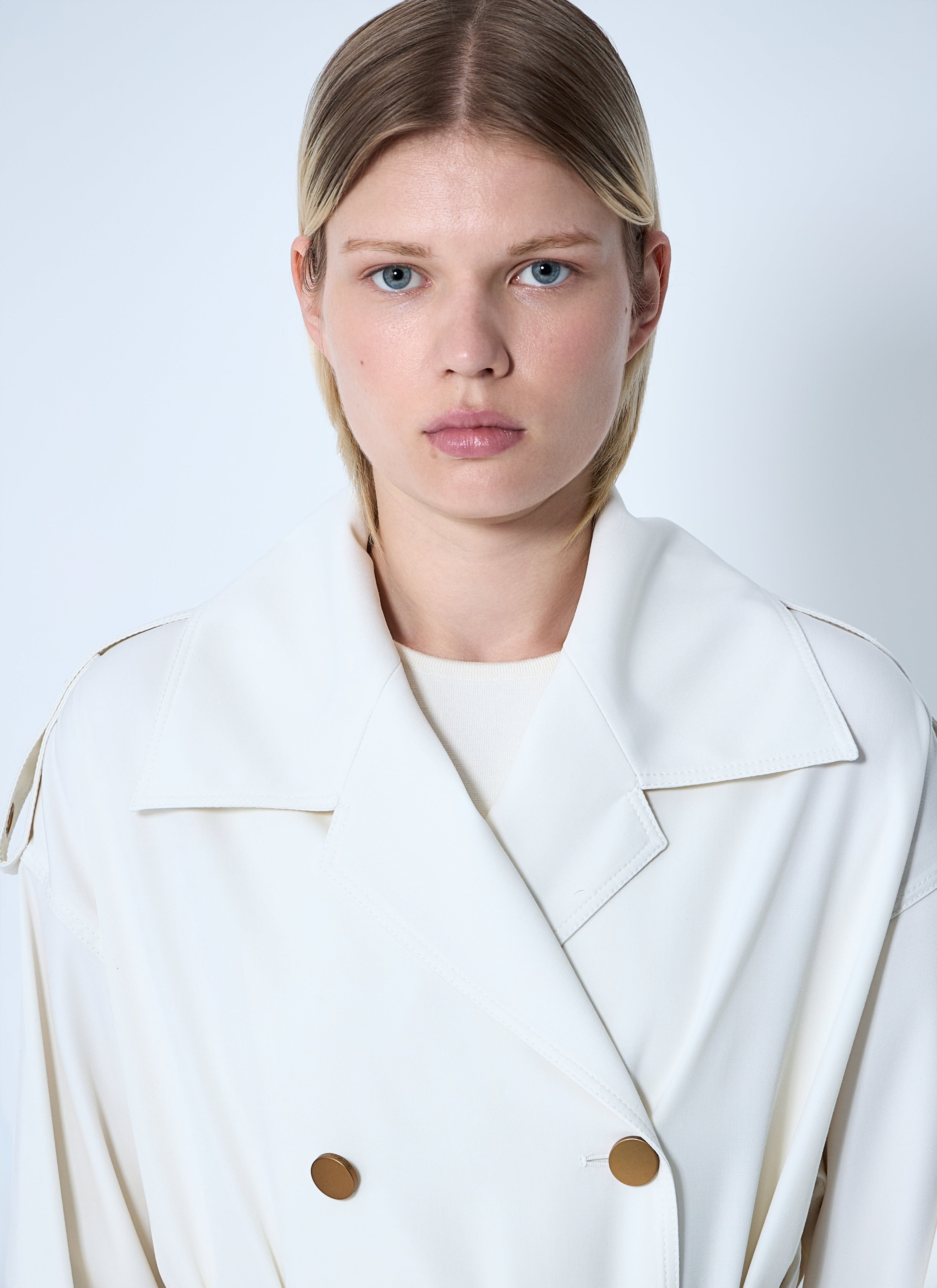 Max Mara Women Water-Repellent Garbardine Trench Coach by Luosophy