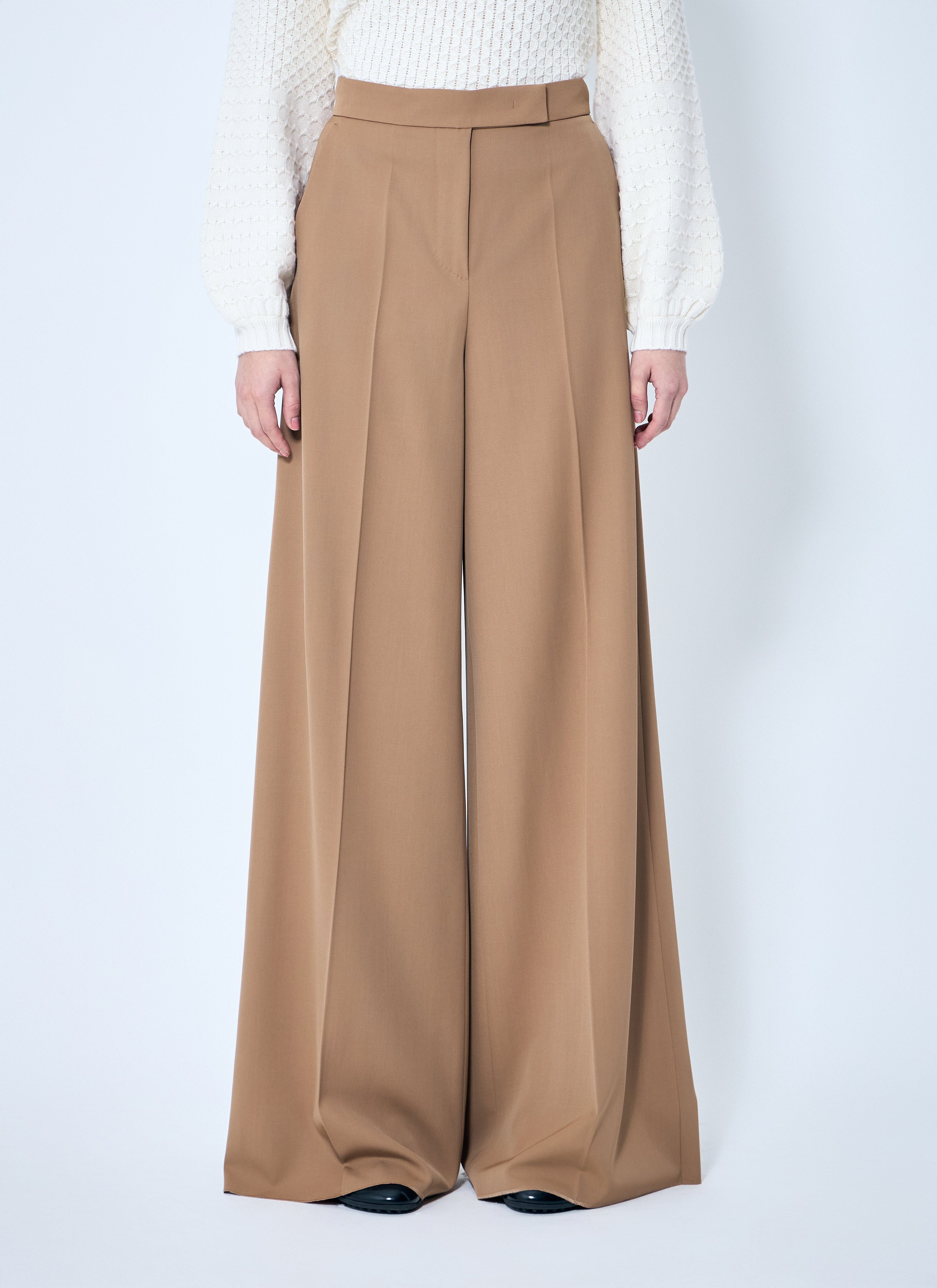 Max Mara Women Gabardine Wool Pants by Luosophy