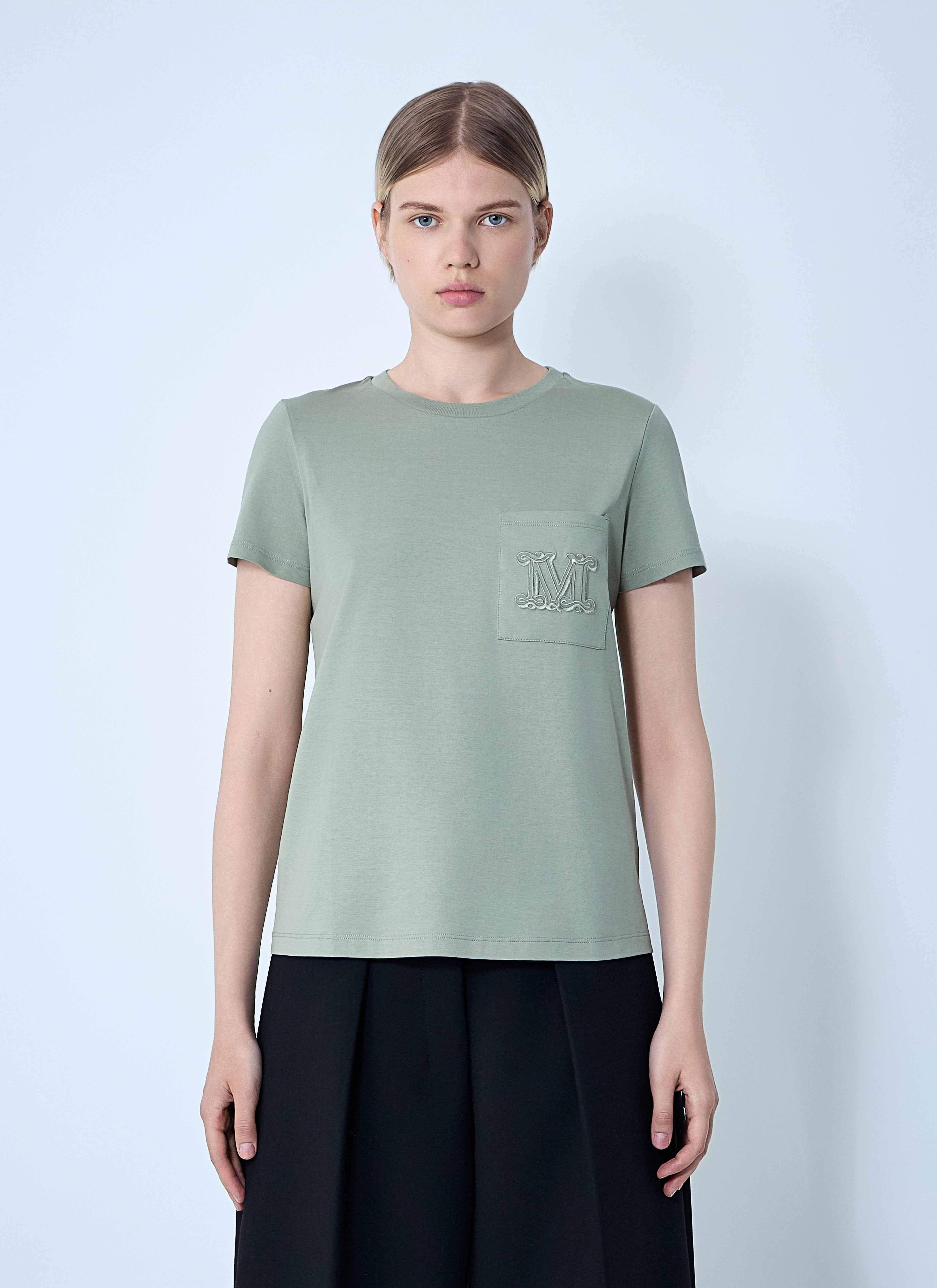 Max Mara Women Logo Motif T-Shirt by Luosophy