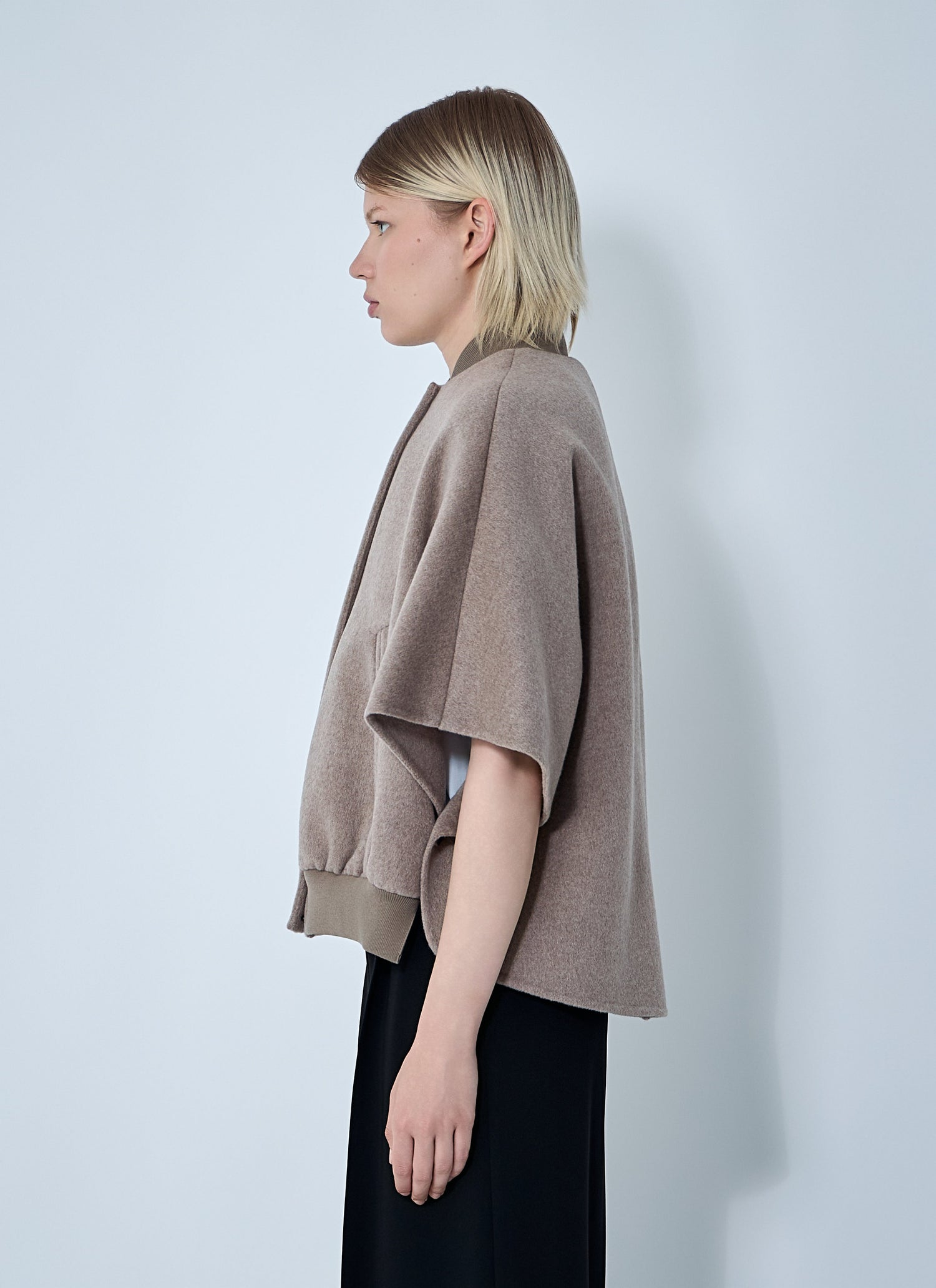 Max Mara Women Cashmere Logo Motif Poncho by Luosophy