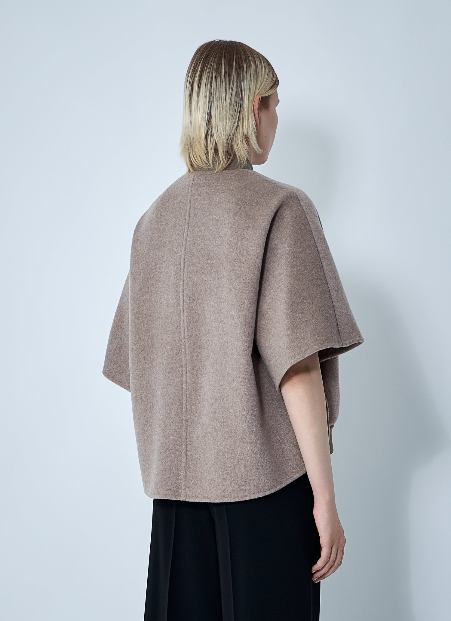 Max Mara Women Cashmere Logo Motif Poncho by Luosophy
