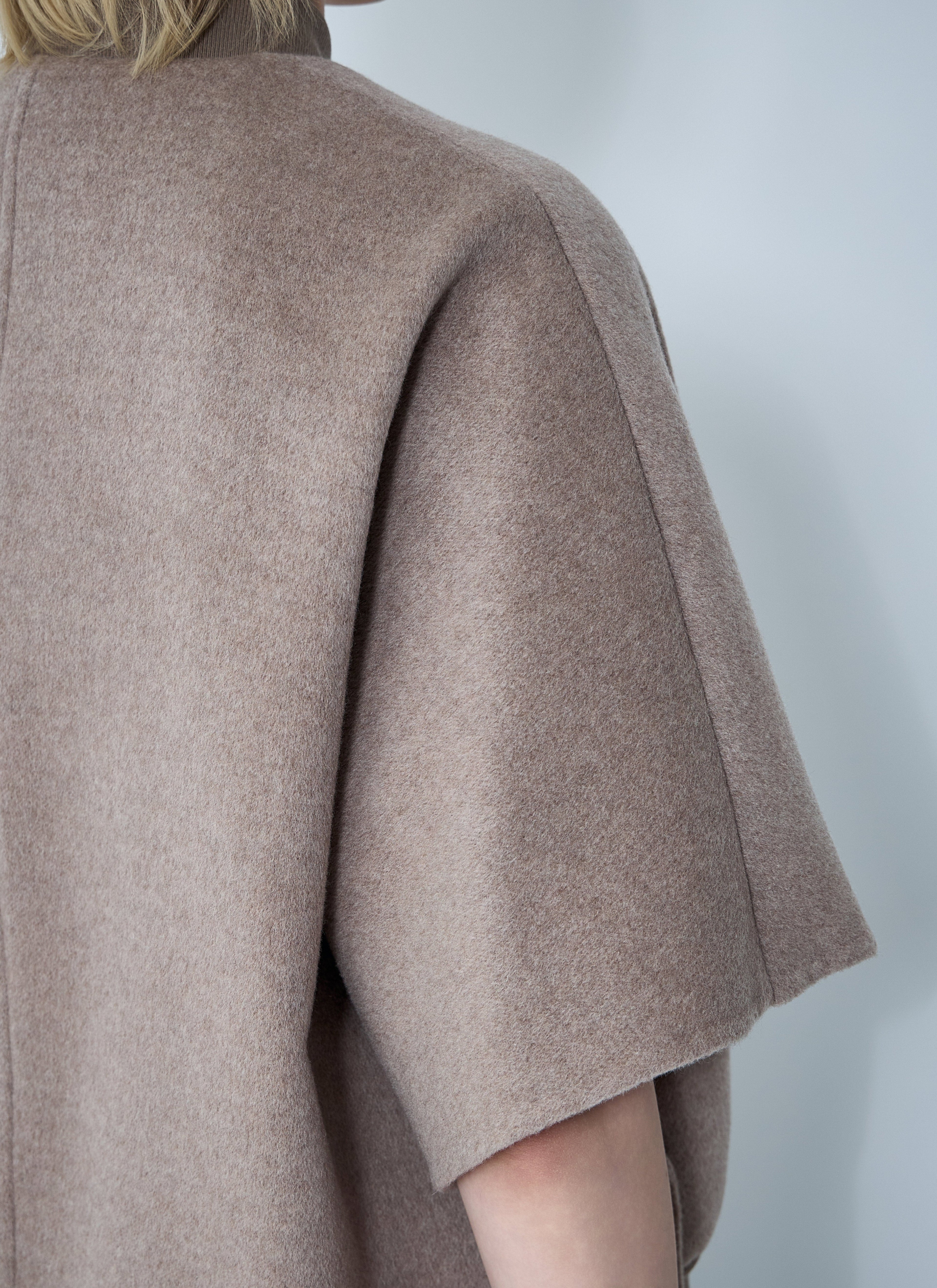Max Mara Women Cashmere Logo Motif Poncho by Luosophy