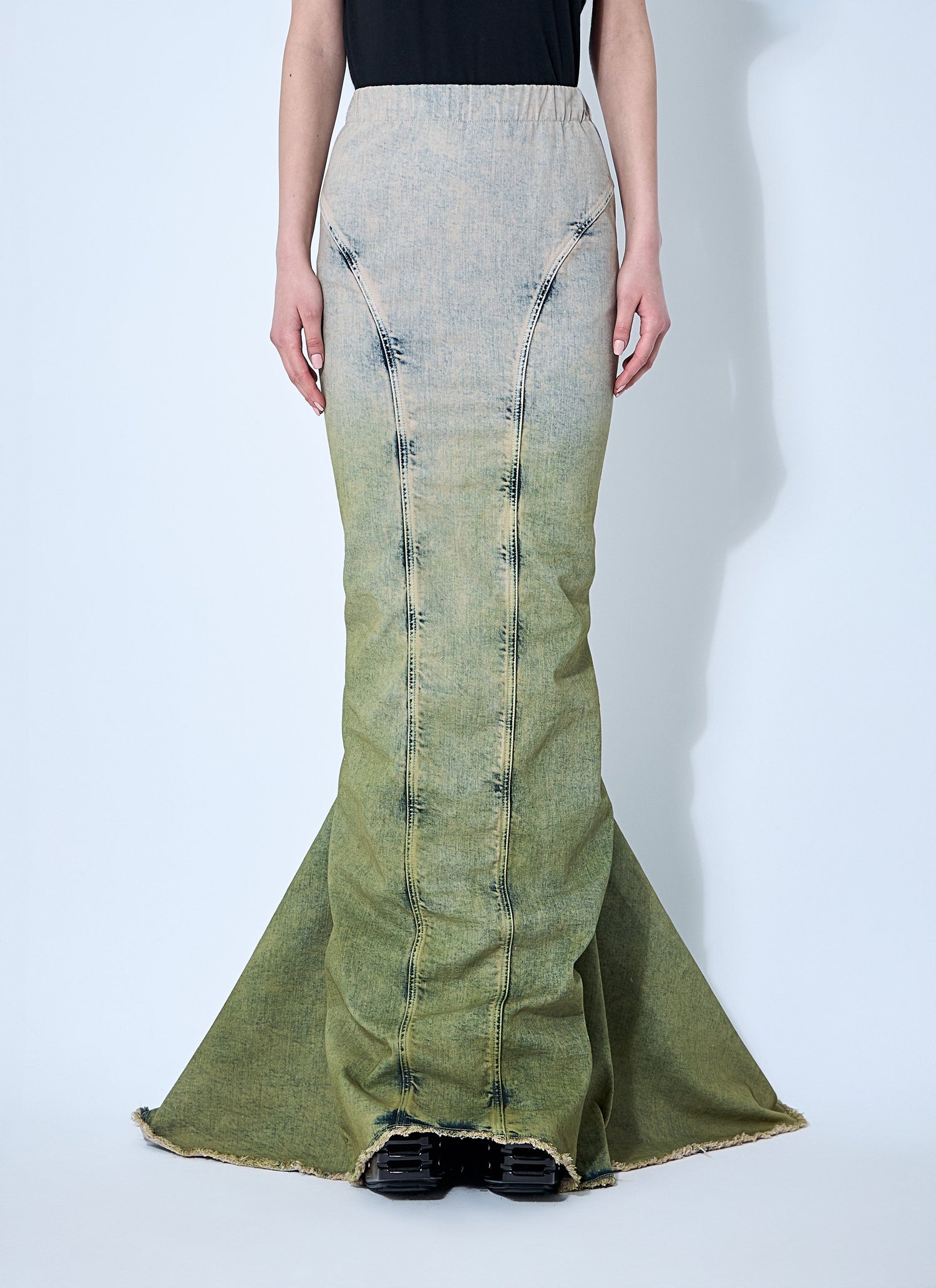 Moncler X Rick Owens Men Acid Degrade Al Maxi Skirt by Luosophy