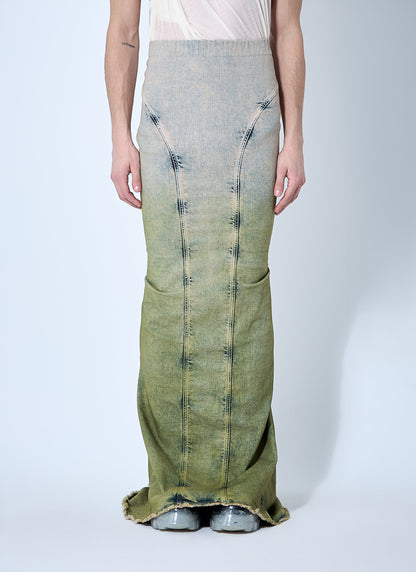Moncler X Rick Owens Women Acid Degrade Al Maxi Skirt by Luosophy