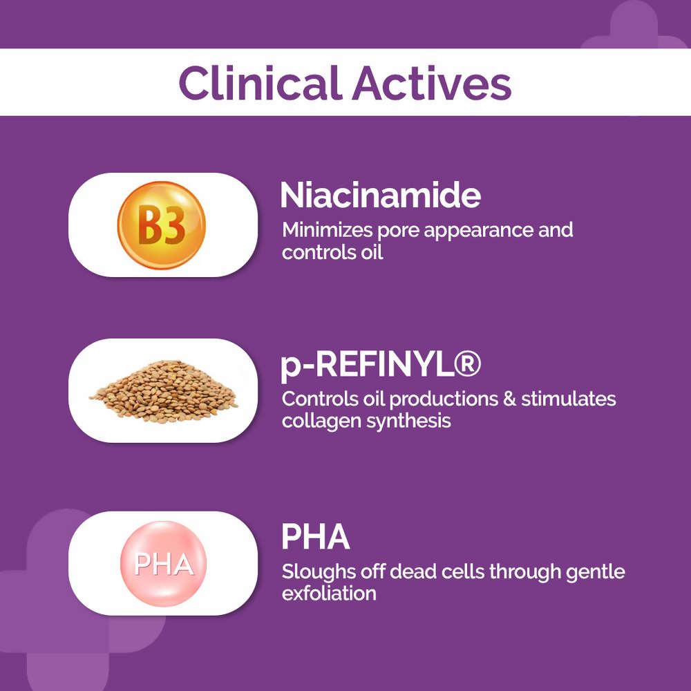 The Derma Co Pore Minimizing Face Serum with 4% Niacinamide, 5% PHA