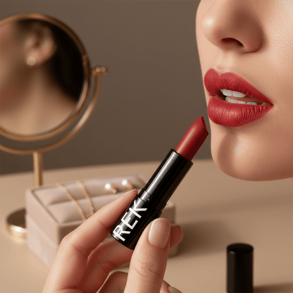 REK Matte Lipstick — Luxury Clean, Long-Lasting Vegan Formula | REK Cosmetics