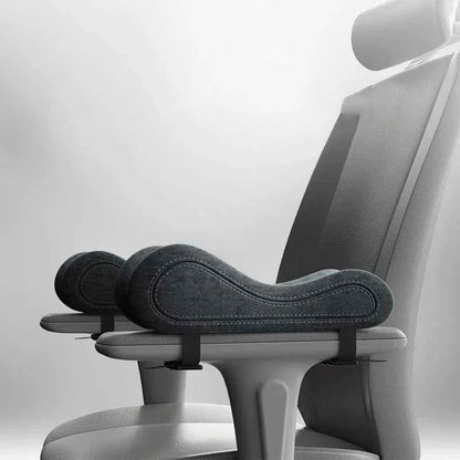 CushioRest™ Memory Foam Armrest Pads – Ergonomic Chair Cushion for Elbow &amp; Arm Comfort