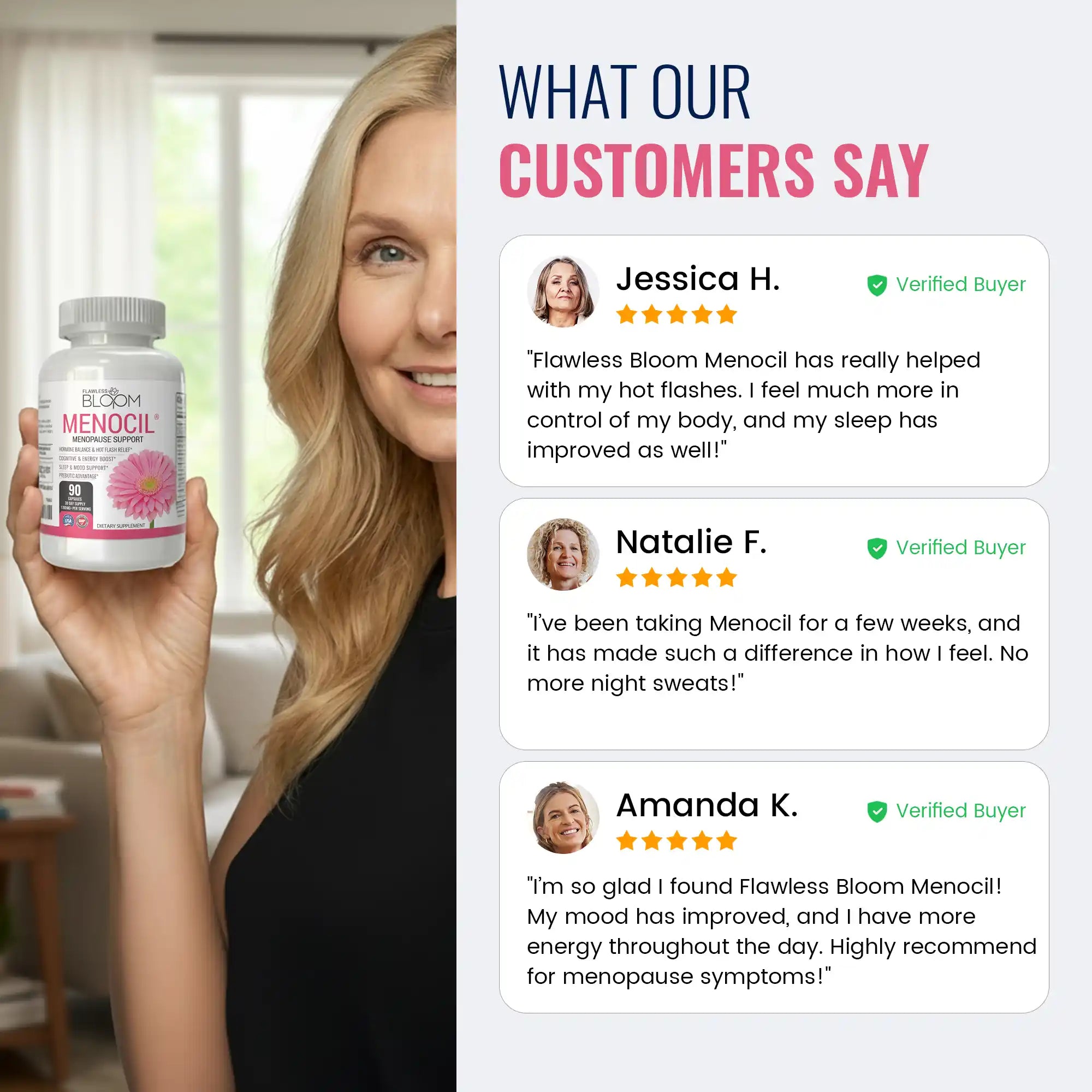 Menocil - Menopause Support Formula with Natural Ingredients