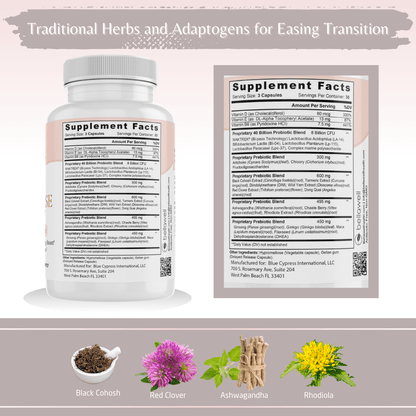 Menopause Support: - A Thoughtful Blend of Ingredients by Bellawell