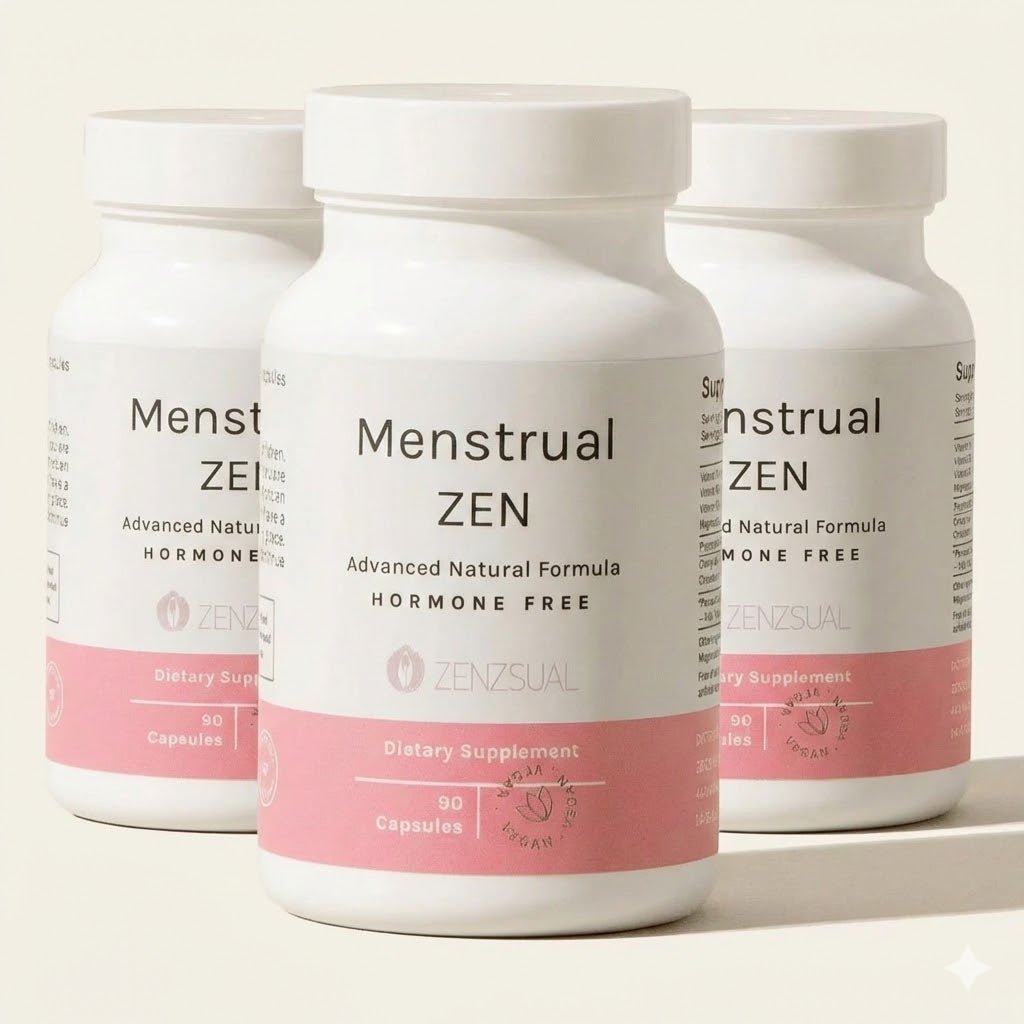 Menstrual Zen con Glicinato de Magnesio - Alivio Natural Para Síntomas Menstruales y PeriMenopausia by Tu Salud Intima