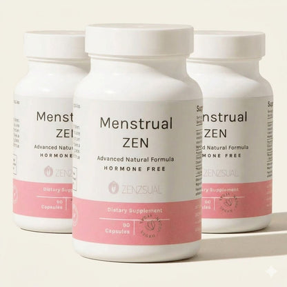 Menstrual Zen con Glicinato de Magnesio - Alivio Natural Para Síntomas Menstruales y PeriMenopausia by Tu Salud Intima