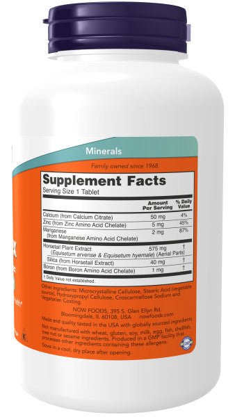 Silica Complex with Horsetail Extract, NOW 