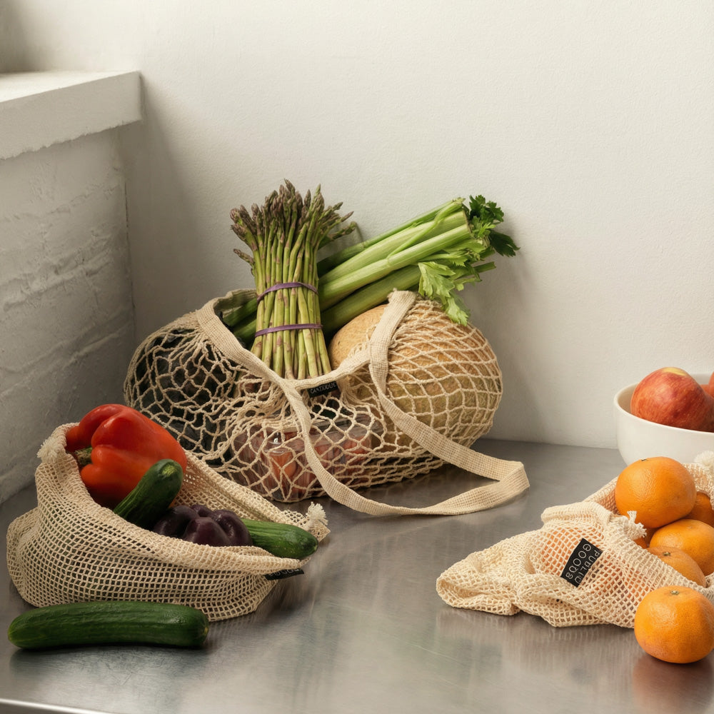 Organic Cotton Mesh Tote 