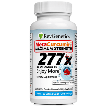 MetaCurcumin 277x: 10x SIRT6 Boost, No Pepper by RevGenetics