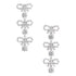 Self Portrait Women Micro Bow Crystal Tiered Earrings by Luosophy
