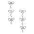 Self Portrait Women Micro Bow Pearl Tiered Earrings by Luosophy
