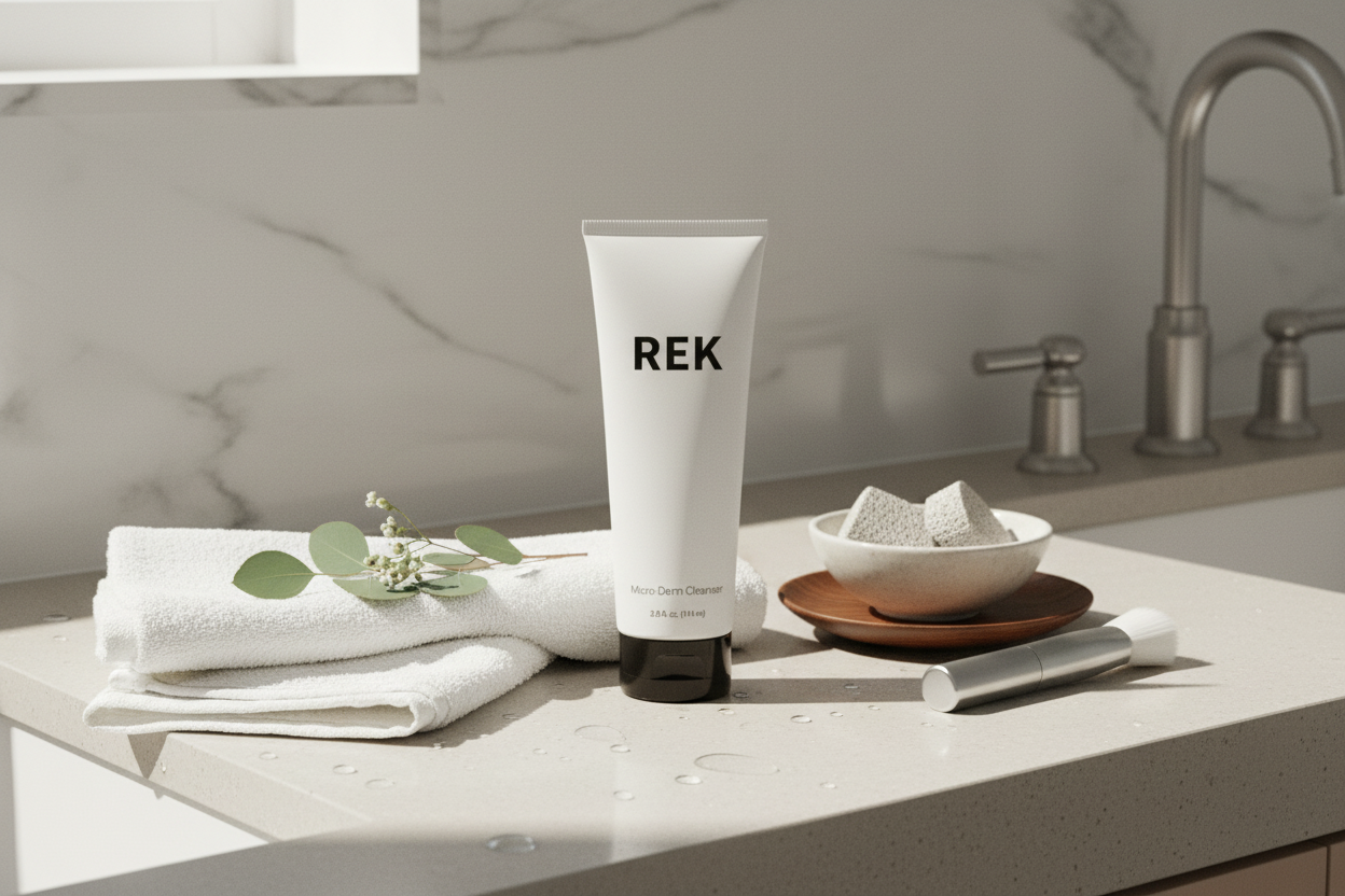 Micro-Derm Cleanser – Exfoliating &amp; Renewing | REK Cosmetics by REK Cosmetics