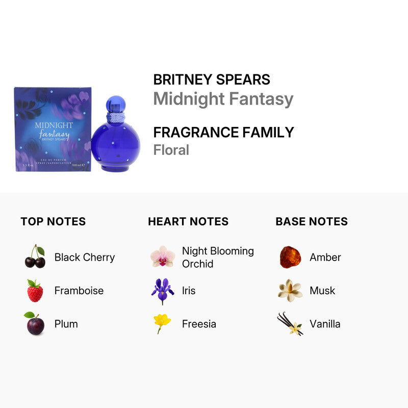 Britney Spears Midnight Fantasy Eau de Parfum Women (3.3oz) 