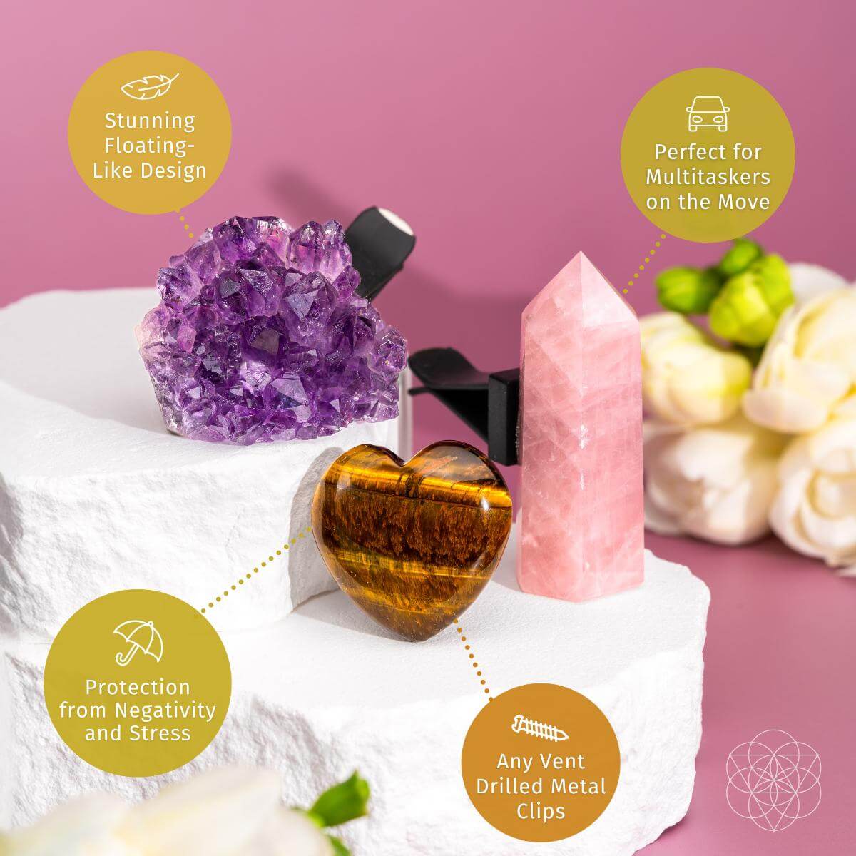 Mindful Multitasker - Crystal Car Kit Of Balance - DestGlow
