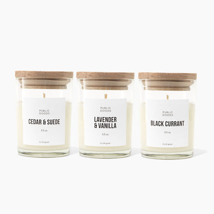 Cedar &amp; Suede Soy Candle by Public Goods