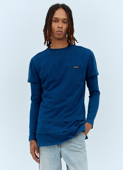 Miu Miu Men Set Of Three Logo-Patch T-Shirts by Luosophy
