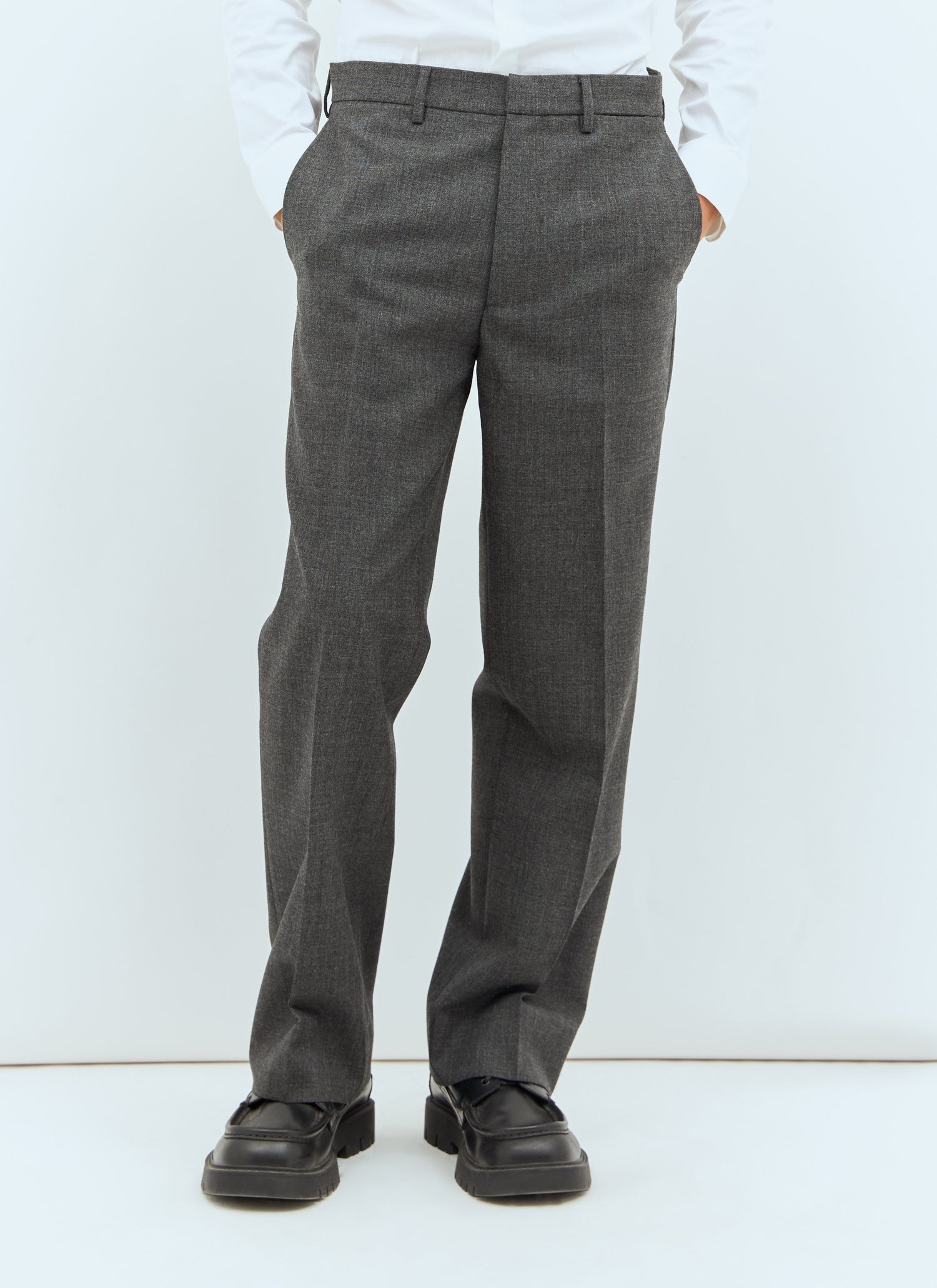 Miu Miu Men Marled Wool Pants by Luosophy