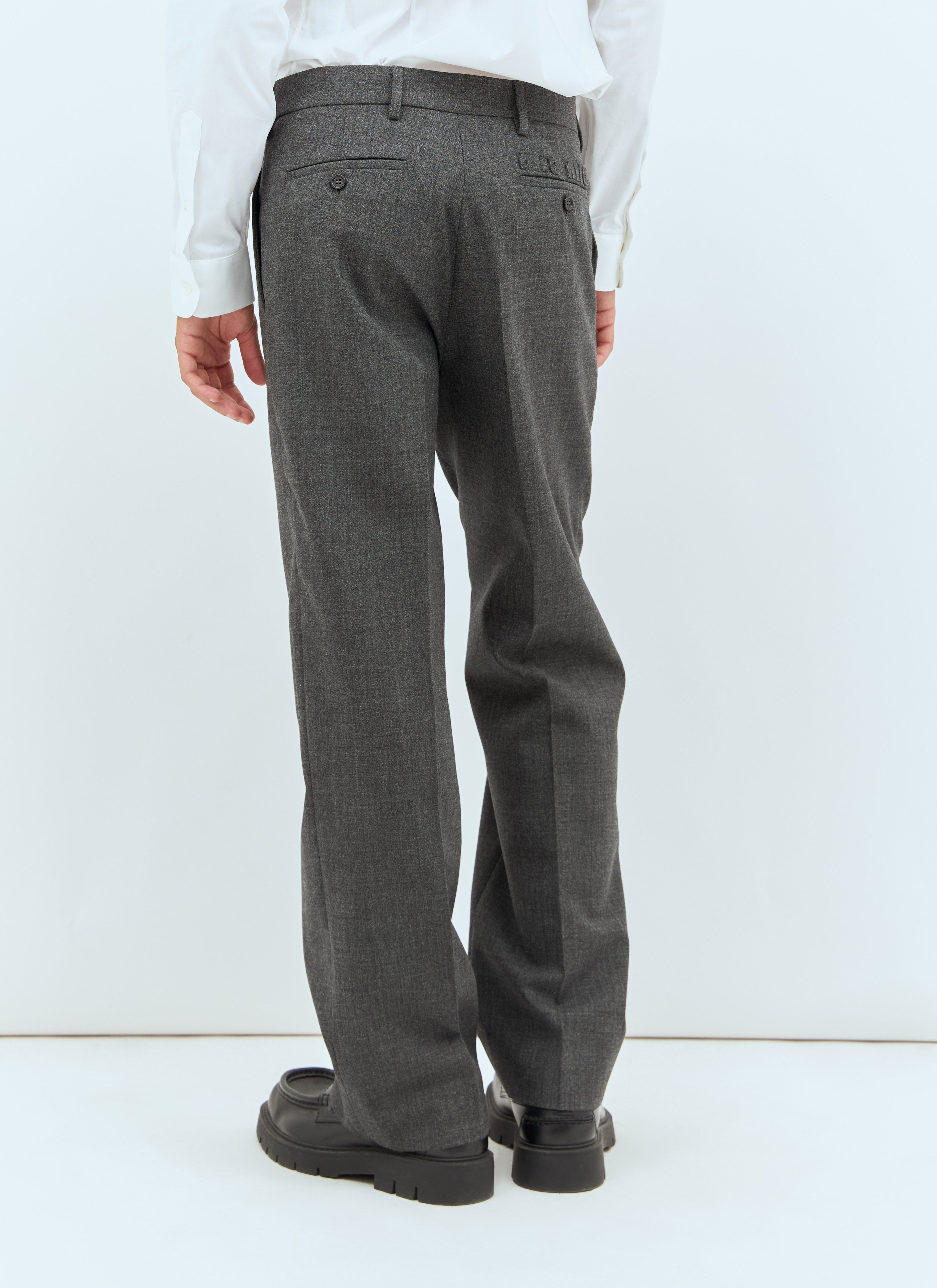 Miu Miu Men Marled Wool Pants by Luosophy