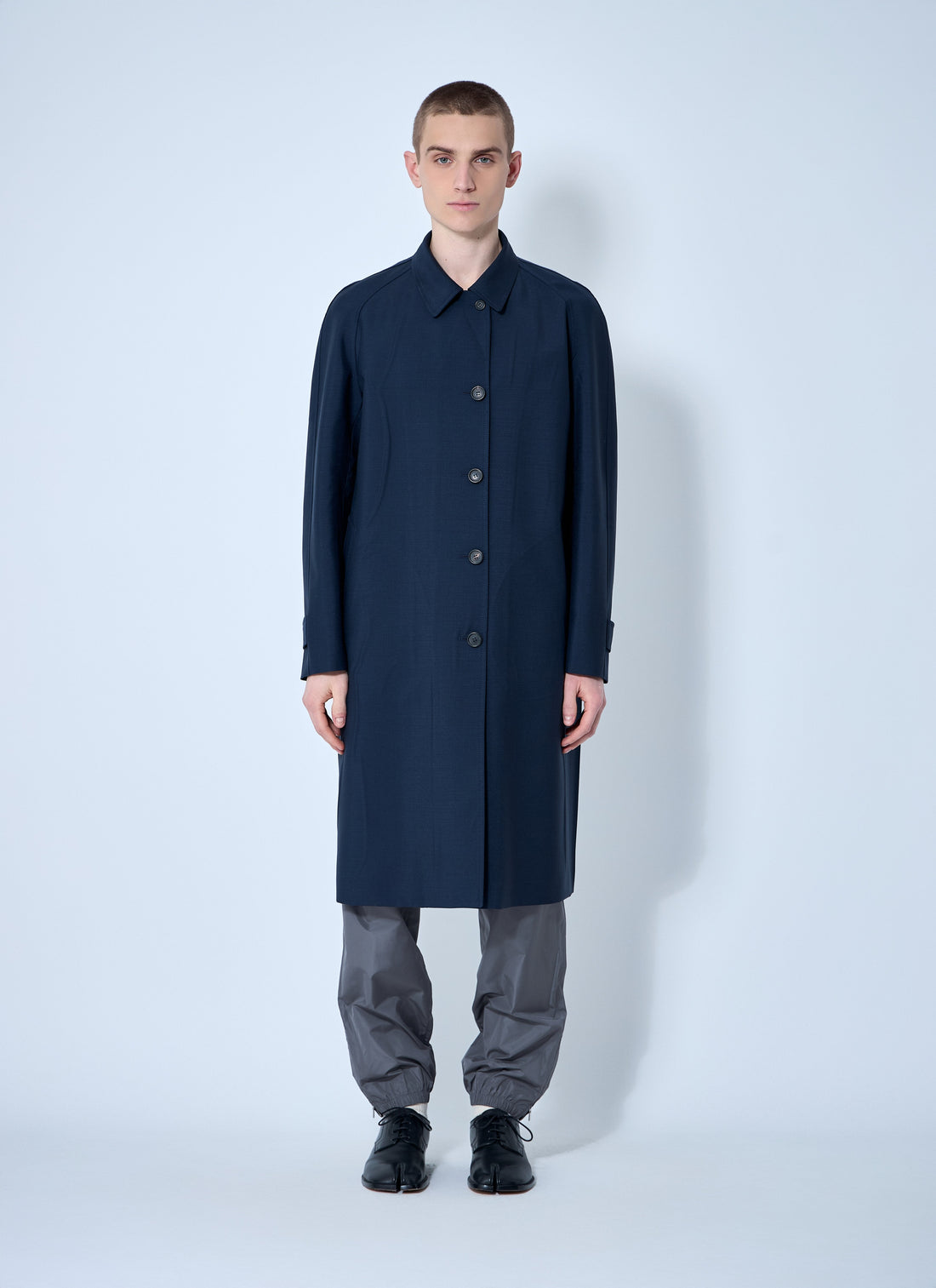 Miu Miu Men Single-Breasted Mohair Coat by Luosophy
