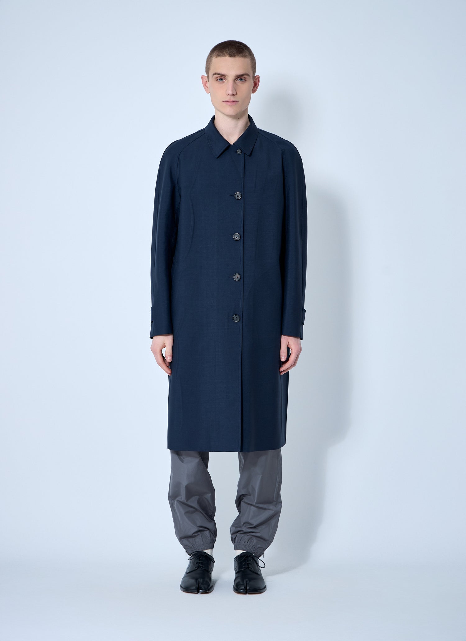 Miu Miu Men Single-Breasted Mohair Coat by Luosophy