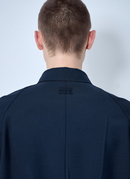 Miu Miu Men Single-Breasted Mohair Coat by Luosophy
