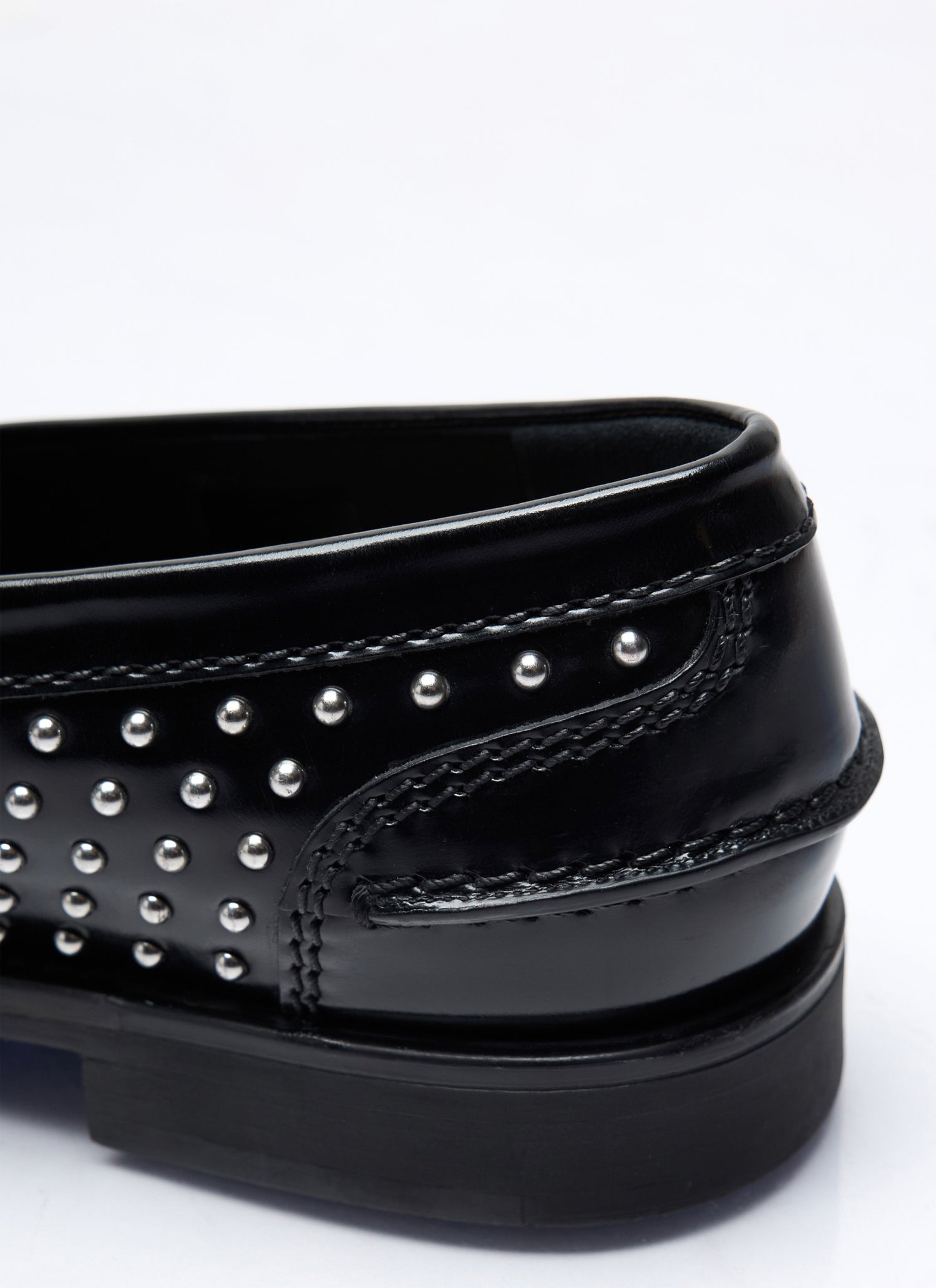 Miu Miu Women Studded Leather Loafers by Luosophy