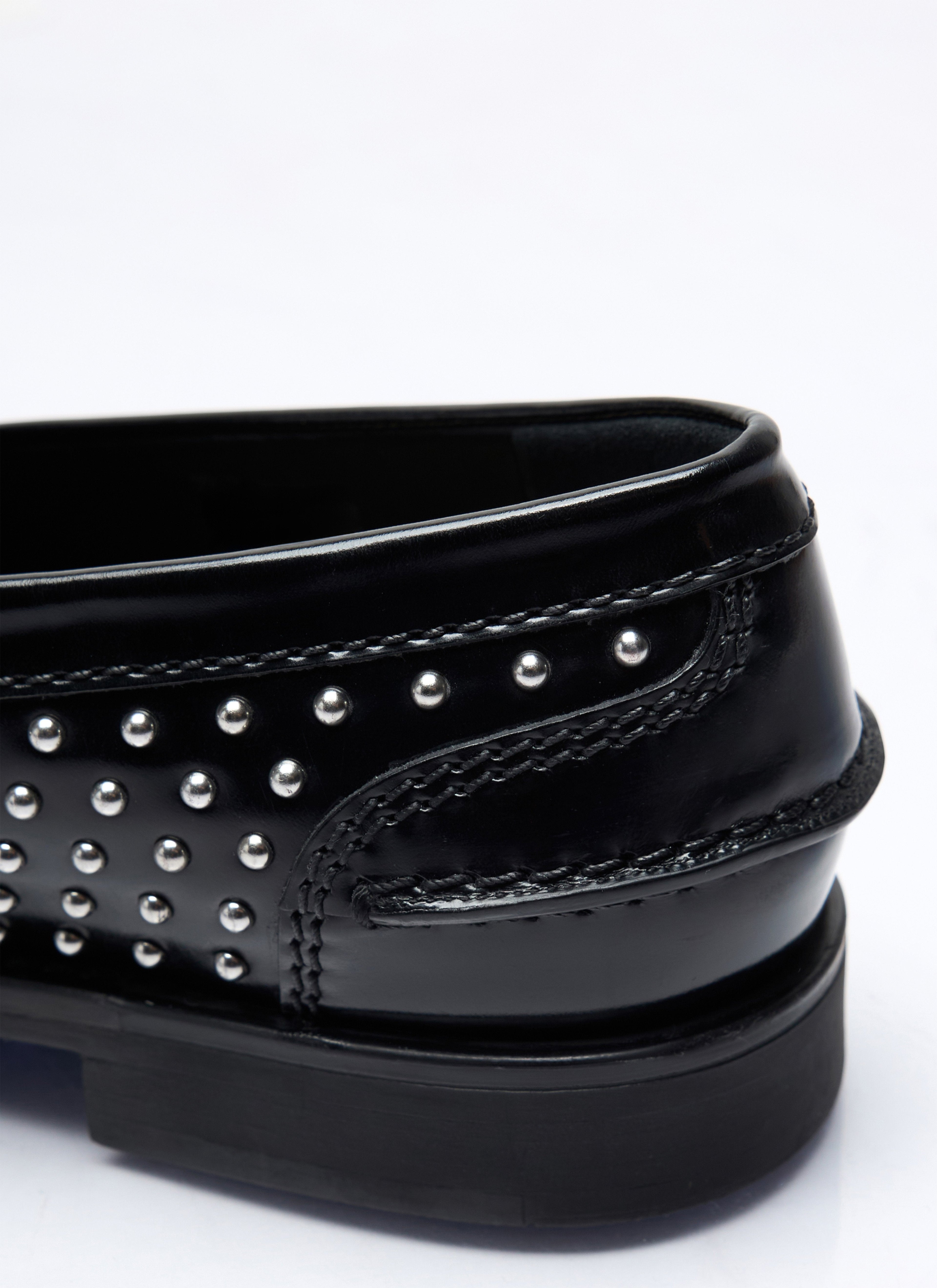 Miu Miu Women Studded Leather Loafers by Luosophy