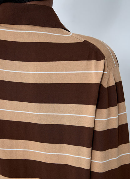 Miu Miu Women Cotton Striped Polo Shirt by Luosophy