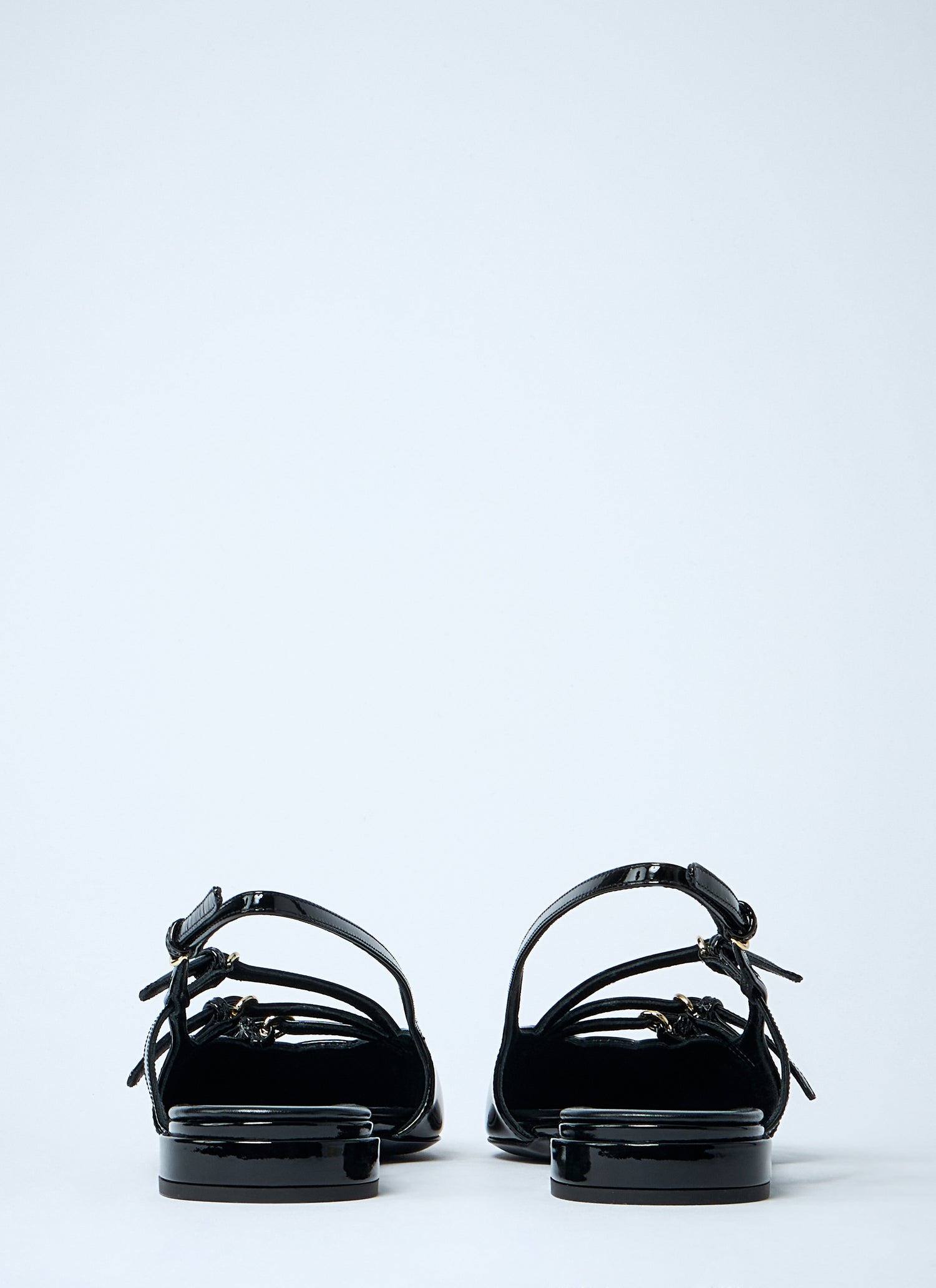Miu Miu Women Patent Leather Slingback Ballerina Flats by Luosophy