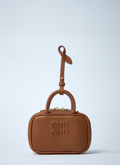 Miu Miu Women Micro Beau Leather Bag by Luosophy