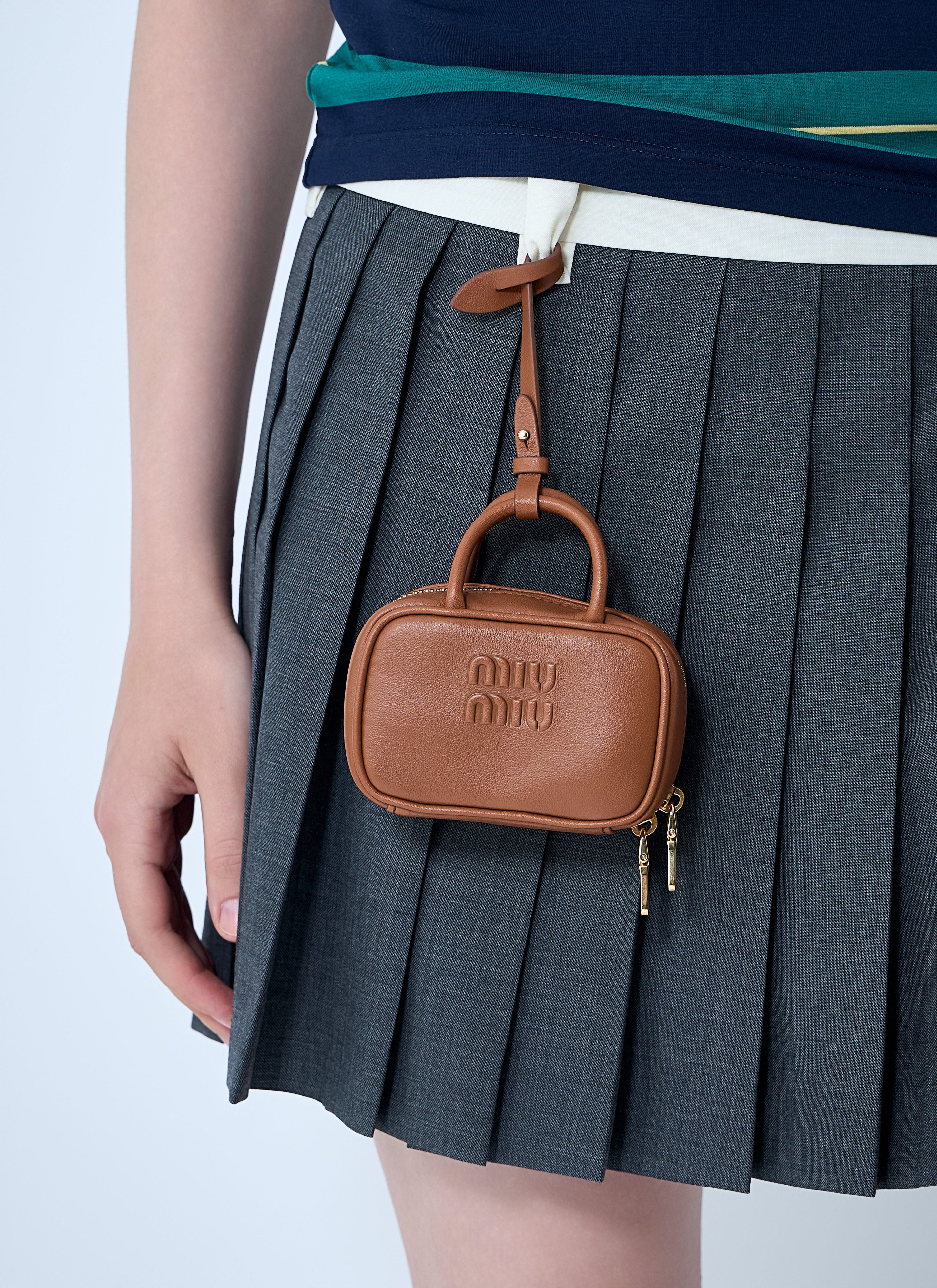 Miu Miu Women Micro Beau Leather Bag by Luosophy