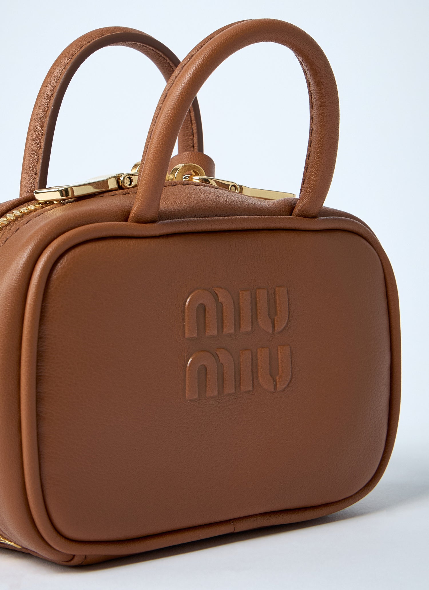 Miu Miu Women Micro Beau Leather Bag by Luosophy