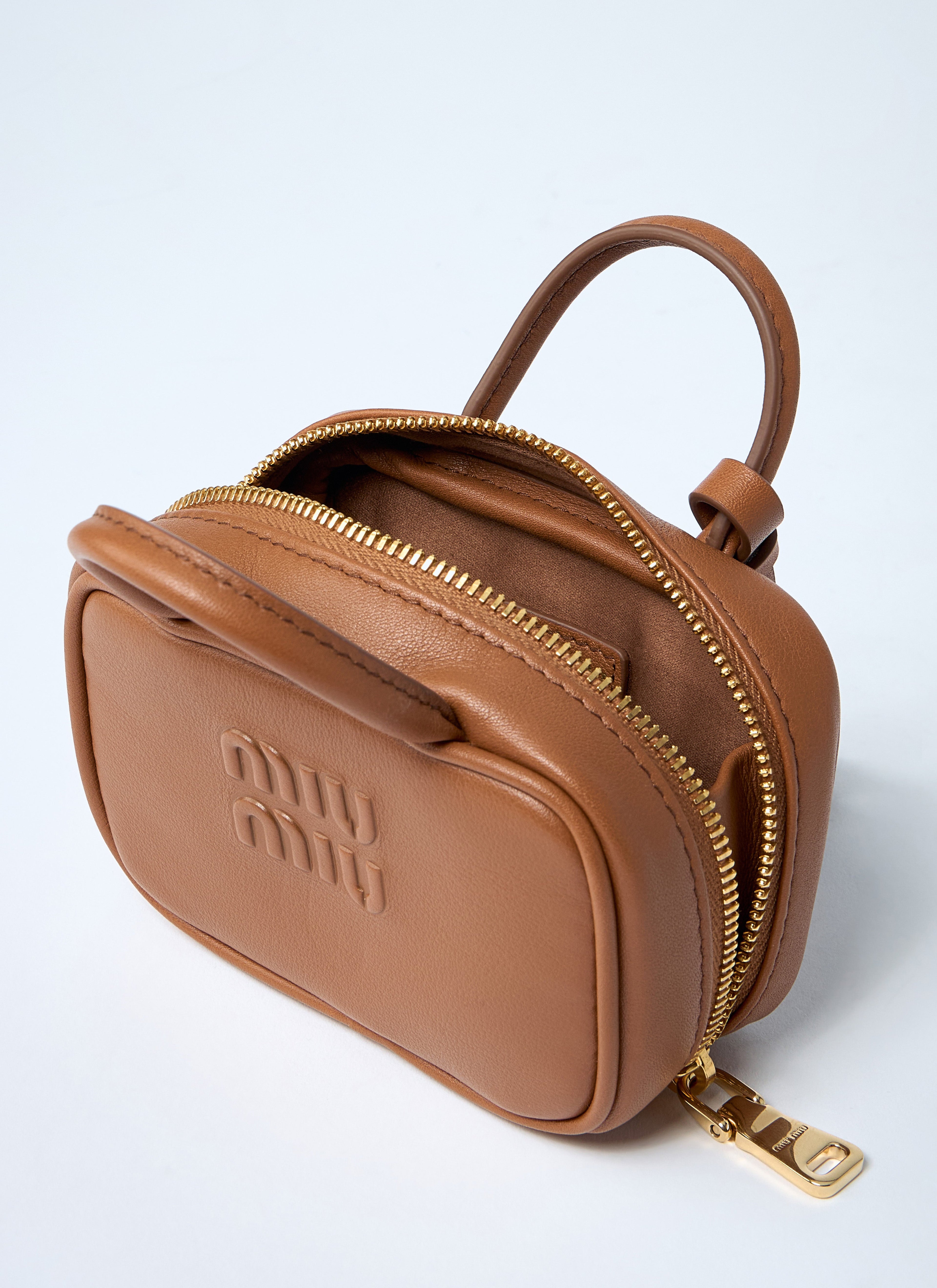 Miu Miu Women Micro Beau Leather Bag by Luosophy