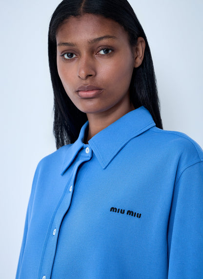 Miu Miu Women Logo Motif Shirt by Luosophy