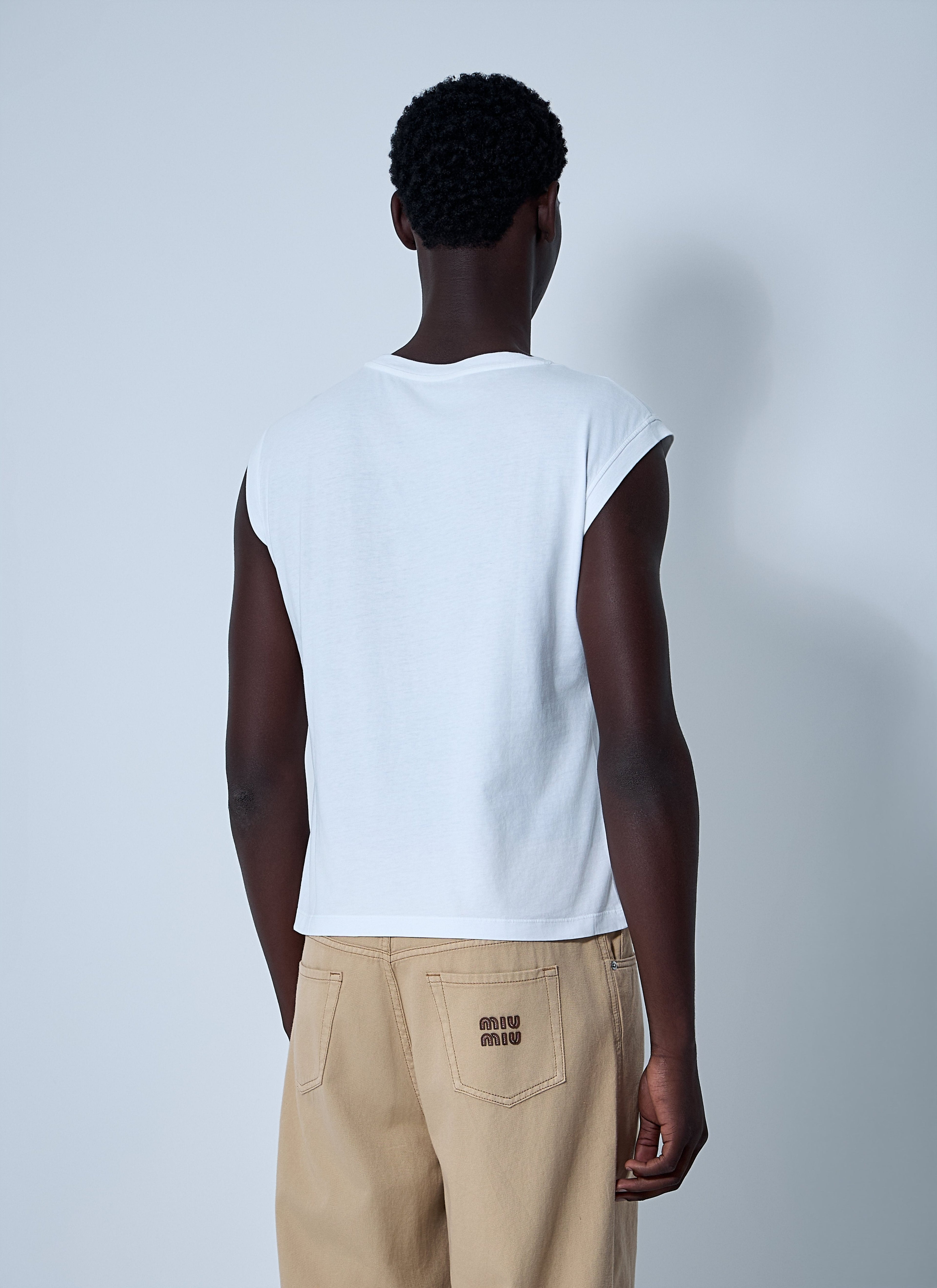 Miu Miu Women Set Of Three Logo Motif T-Shirts by Luosophy