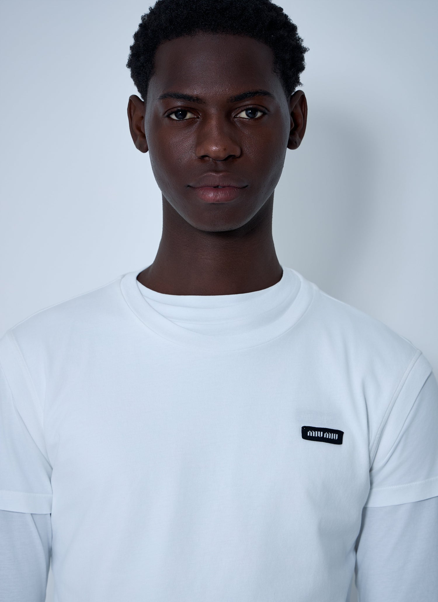 Miu Miu Men Set Of Three Logo Motif T-Shirts by Luosophy