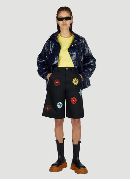 1 Moncler Jw Anderson Men Floral Bermuda Shorts by Luosophy