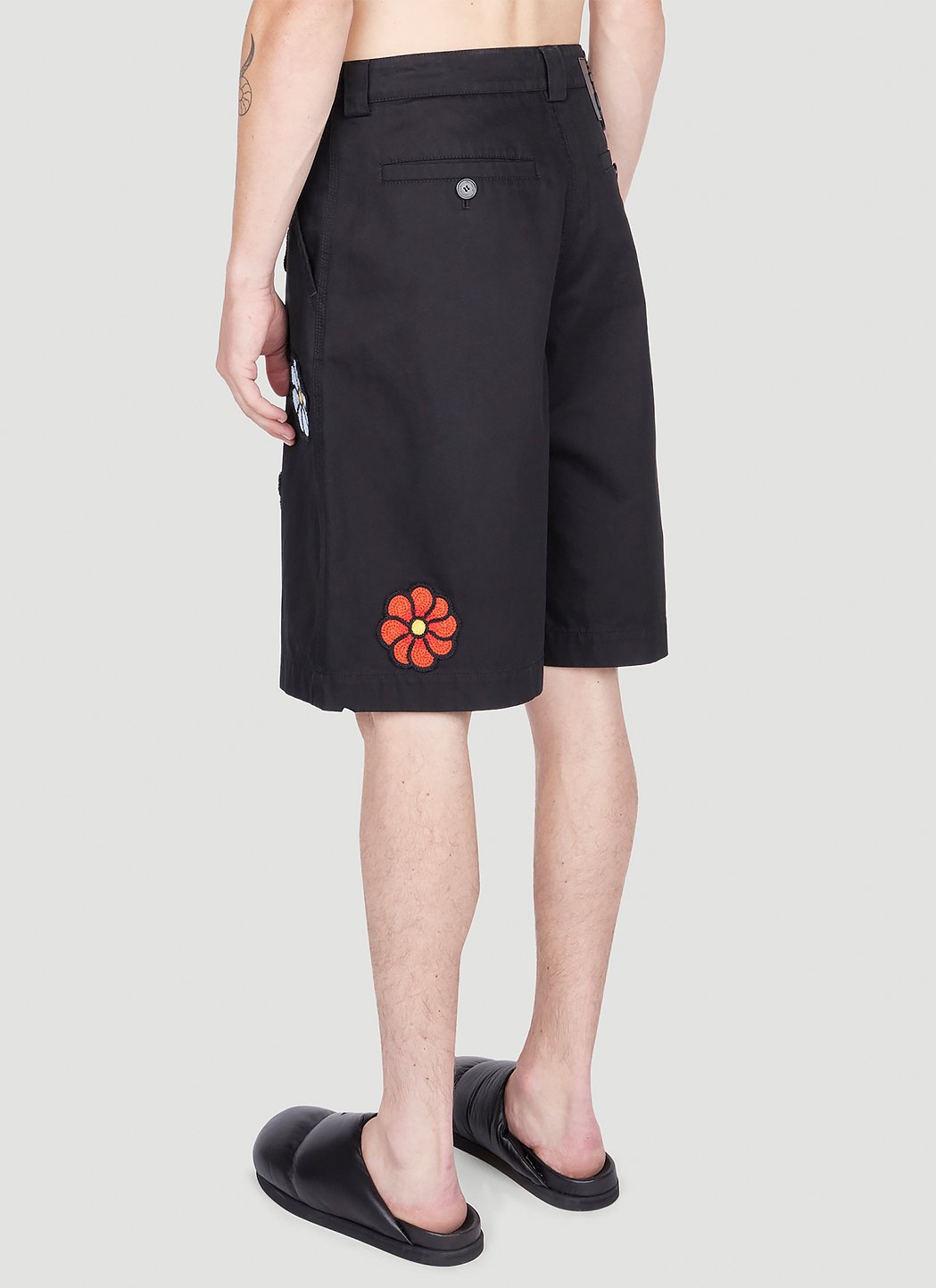 1 Moncler Jw Anderson Men Floral Bermuda Shorts by Luosophy