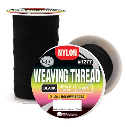 M&amp;M NYLON WEAVING THREAD BLACK 60YD