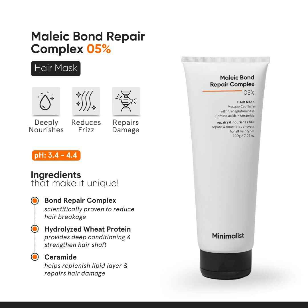 Minimalist Maleic Bond Repair Complex Shampoo &amp; Hair Mask Combo